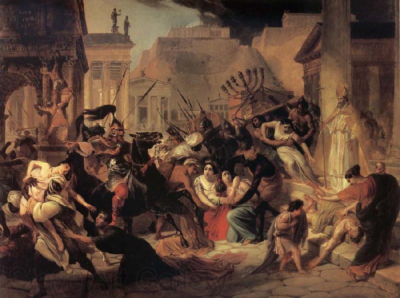 Karl Briullov Genseric-s Invasion of Rome
